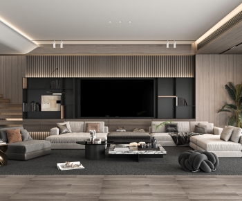 Modern A Living Room-ID:705843933
