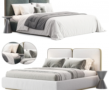Modern Double Bed-ID:648067002