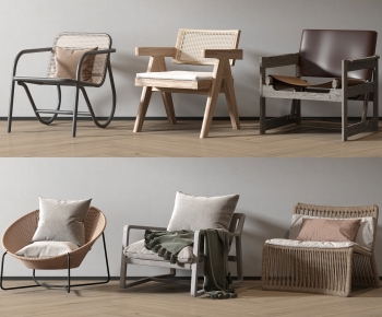 Wabi-sabi Style Lounge Chair-ID:758994101