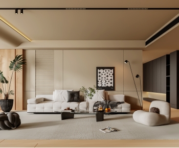 Modern A Living Room-ID:599909076