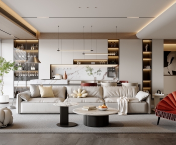 Modern A Living Room-ID:155389378