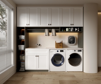 Modern Laundry Cabinet-ID:184600499