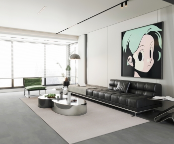Modern A Living Room-ID:624330048