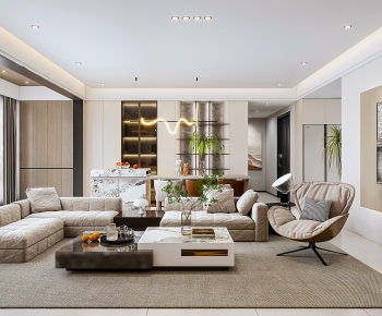 Modern A Living Room-ID:650238998