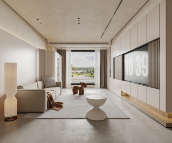 Modern Wabi-sabi Style A Living Room-ID:509572982