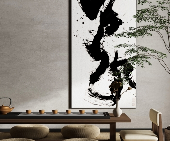 Chinese Style New Chinese Style Wabi-sabi Style Calligraphy And Painting-ID:596554048