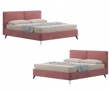 Nordic Style Double Bed-ID:490331896