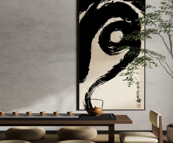 Chinese Style New Chinese Style Wabi-sabi Style Calligraphy And Painting-ID:567394973