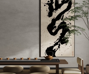 Chinese Style New Chinese Style Wabi-sabi Style Calligraphy And Painting-ID:792908914
