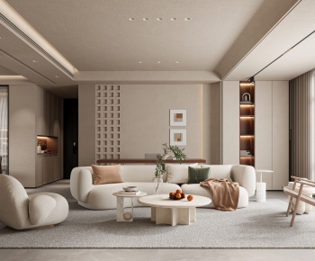 Wabi-sabi Style A Living Room-ID:898313051