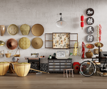 Chinese Style Country Style Retro Style Wall Decoration-ID:783900021
