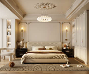 French Style Bedroom-ID:392811061
