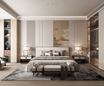 New Chinese Style Bedroom-ID:332819947