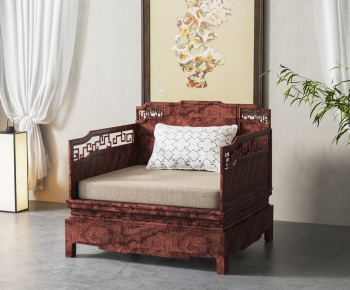 New Chinese Style Chinese Style Single Sofa-ID:134011986