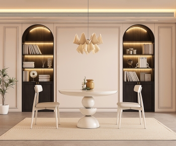 Modern Wabi-sabi Style Dining Room-ID:640767102