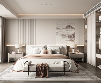New Chinese Style Bedroom-ID:821522006