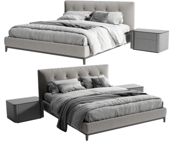 Modern Double Bed-ID:785196076