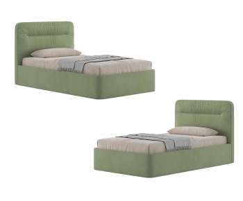 Modern Nordic Style Single Bed-ID:790619928