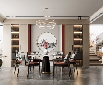 New Chinese Style Dining Room-ID:687004094