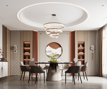 New Chinese Style Dining Room-ID:117364886