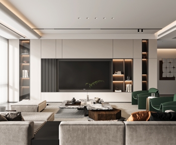 Modern A Living Room-ID:443346028