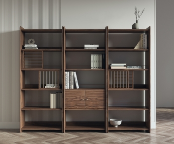 New Chinese Style Retro Style Bookcase-ID:829088931
