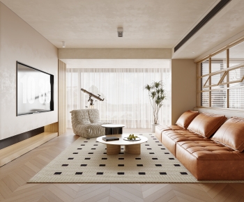Wabi-sabi Style A Living Room-ID:712702043