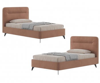 Nordic Style Single Bed-ID:327085025