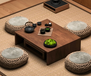 Japanese Style Tea Tables And Chairs-ID:583280094