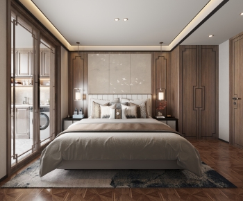 New Chinese Style Bedroom-ID:723742966