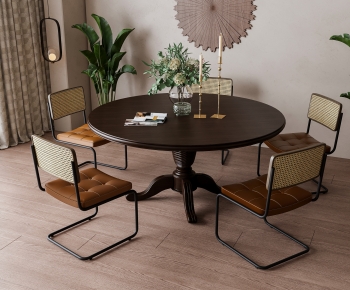 American Style Dining Table And Chairs-ID:782824997