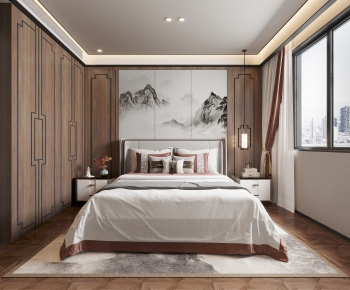 New Chinese Style Bedroom-ID:543571008