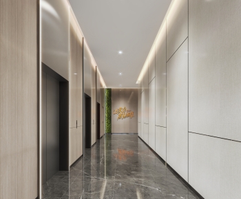 Modern Corridor/elevator Hall-ID:141905075