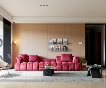 Modern A Living Room-ID:628495932