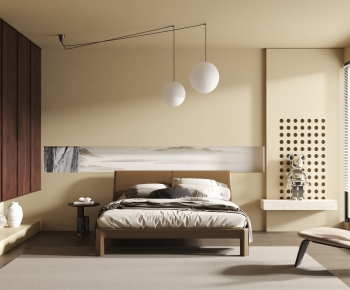 Modern Wabi-sabi Style Bedroom-ID:622245078