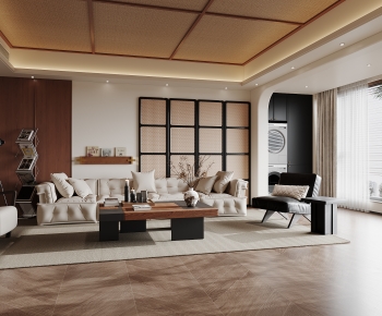 Wabi-sabi Style A Living Room-ID:515278106