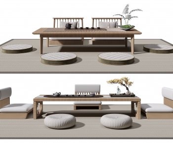Japanese Style Tea Tables And Chairs-ID:326091051