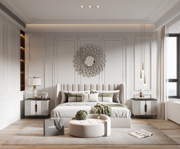 Modern French Style Bedroom-ID:728058108