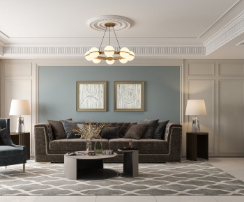 Simple European Style A Living Room-ID:971822025