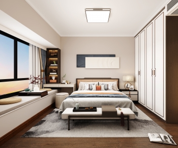 New Chinese Style Bedroom-ID:286268002