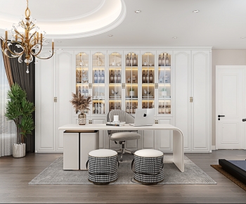 Simple European Style Study Space-ID:466876988