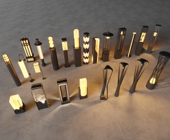 Modern Chinese Style Outdoor Light-ID:117240096