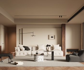 Wabi-sabi Style A Living Room-ID:715270045