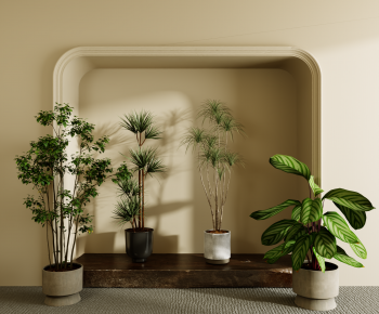 Modern Ground Green Plant Potted Plants-ID:650346041