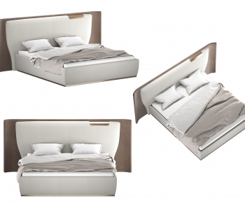 Nordic Style Double Bed-ID:575691942