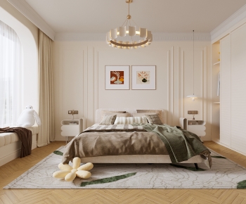 Modern French Style Bedroom-ID:907463072