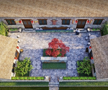 Chinese Style Courtyard/landscape-ID:708884952