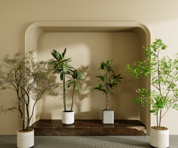 Modern Ground Green Plant Potted Plants-ID:914839987
