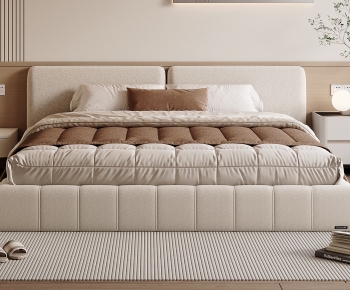Modern Double Bed-ID:992541078