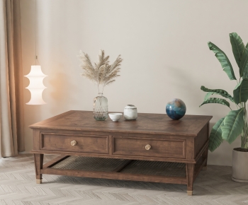 American Style Retro Style Coffee Table-ID:113248848